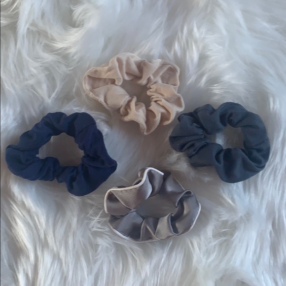 FREE GIFT W/ $40 PURCHASE! Y2K ‘90’s VELVET RIBBED HAIR SCRUNCHIES! ties neon - Picture 2 of 4